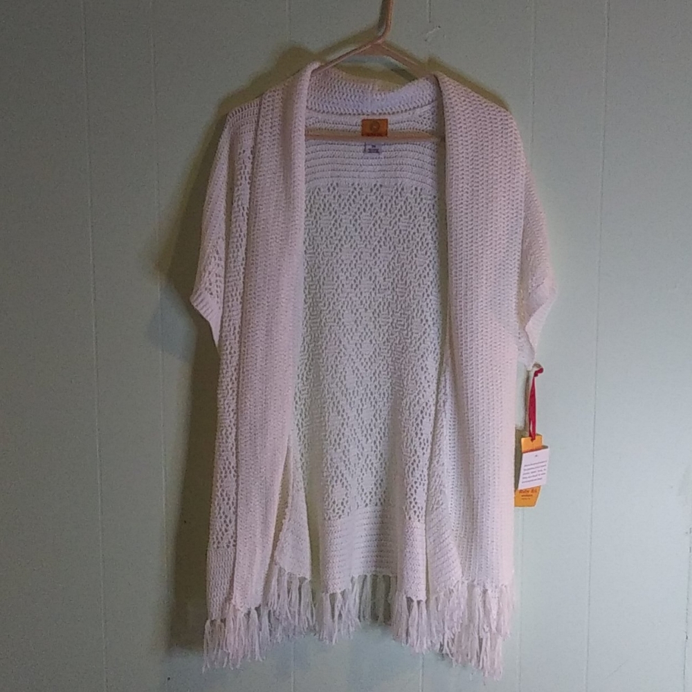 Ruby Rd. Boho White Coverup 2X